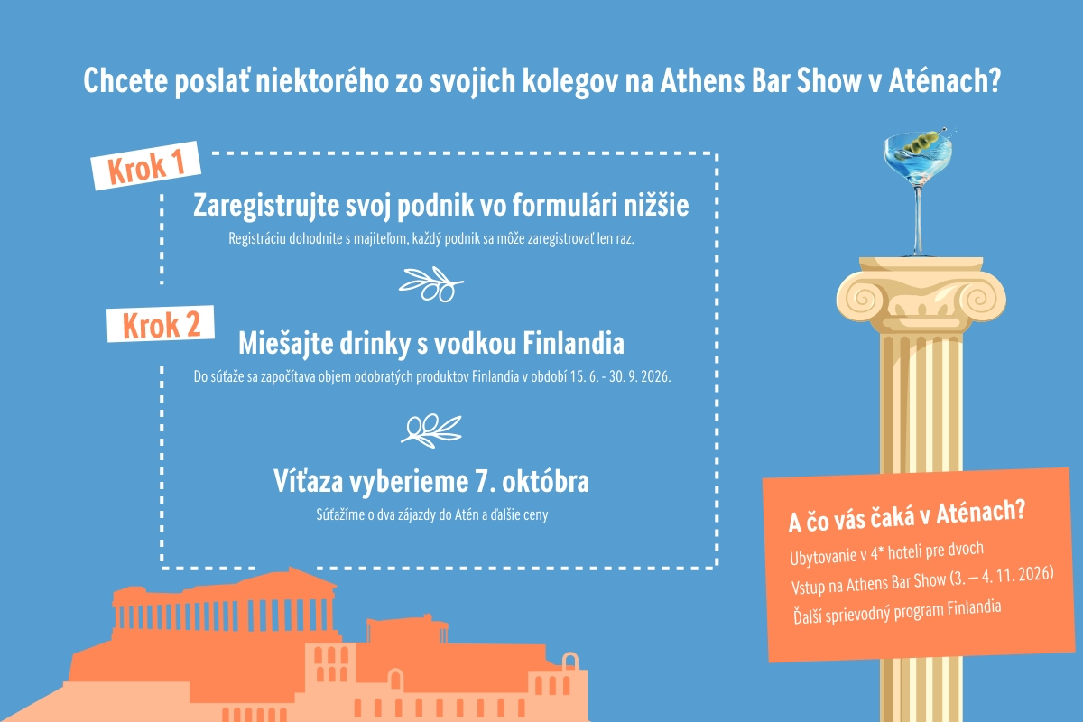 Jeden koktail od Atén